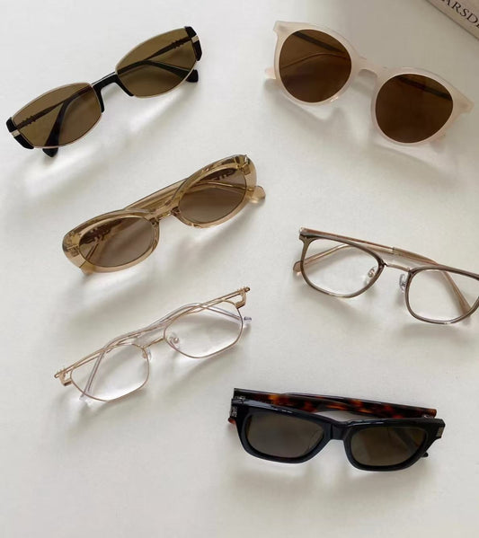58$ Square Round Metal Sunglasses