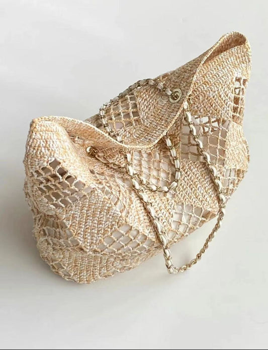 119$ Woven Crossbody Strap Lined